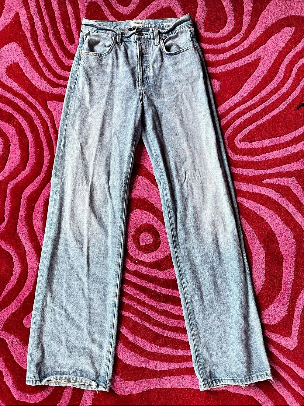 Citizens of Humanity Annina High Rise Wide Leg Jeans Size 25 Light Wash